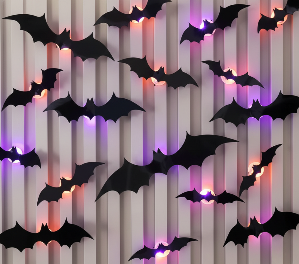 best halloween 3D LED lights bats