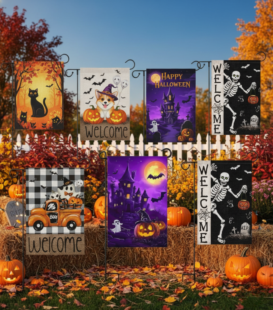 best halloween garden flags